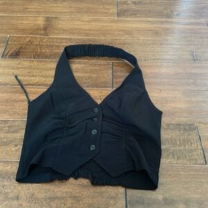 Black halter top size large